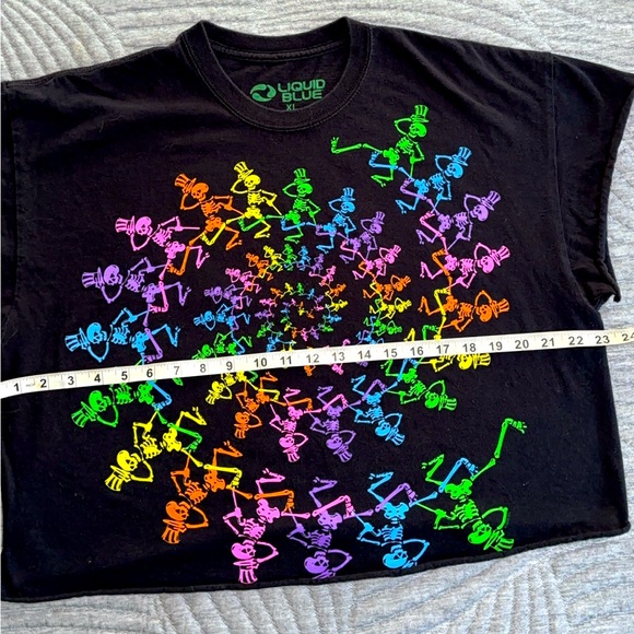 Grateful Dead Skeleton Cropped Top-XL - Picture 6 of 6